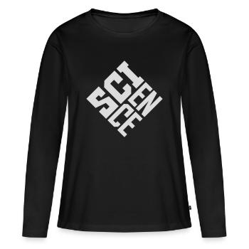 Déclaration scientifique : Déclaration sur l’éducation des nerds - T-shirt manches longues Premium bio Femme - noir - Devant - Julia (174cm)
