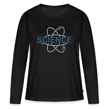 Déclaration scientifique : Déclaration sur l’éducation des nerds - T-shirt manches longues Premium bio Femme - noir - Devant - Julia (174cm)