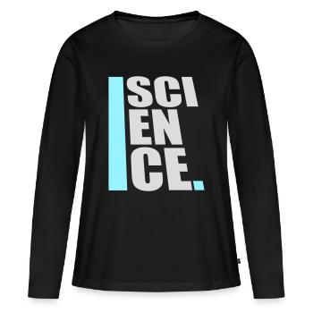 Déclaration scientifique : Déclaration sur l’éducation des nerds - T-shirt manches longues Premium bio Femme - noir - Devant - Julia (174cm)
