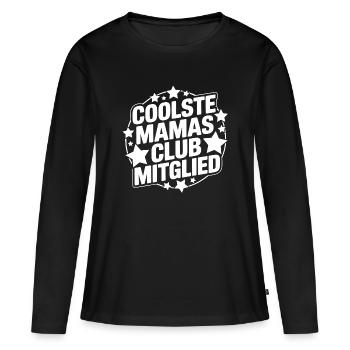 Coolest Mom's Club Member - Women's Premium Organic Long Sleeve Shirt - black - Front - Julia (174cm)