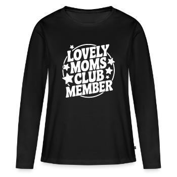 Favorite Mothers Club Member - Women's Premium Organic Long Sleeve Shirt - black - Front - Julia (174cm)