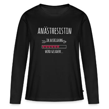 Anästhesistin Ausbildung Medizinstudium Ärztin - Frauen Premium Bio Langarmshirt - Schwarz - Vorne - Julia (174cm)