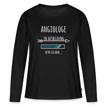 Angiologe Ausbildung Medizinstudium Arzt Medizin  - Frauen Premium Bio Langarmshirt - Schwarz - Vorne - Julia (174cm)
