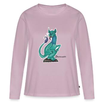 Bandersnatch - Women's Premium Organic Long Sleeve Shirt - dusky pink - Front - Julia (174cm)