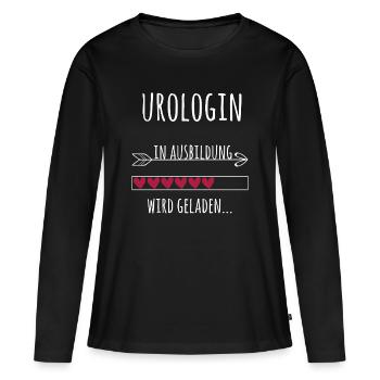 Urologin Ausbildung Medizinstudium Ärztin Medizin  - Frauen Premium Bio Langarmshirt - Schwarz - Vorne - Julia (174cm)