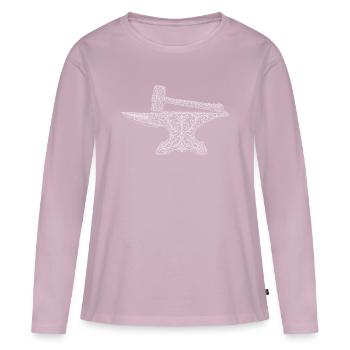 blacksmith - Women's Premium Organic Long Sleeve Shirt - dusky pink - Front - Julia (174cm)