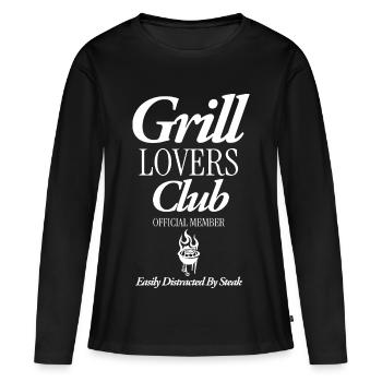 Grillen - Frauen Premium Bio Langarmshirt - Schwarz - Vorne - Julia (174cm)