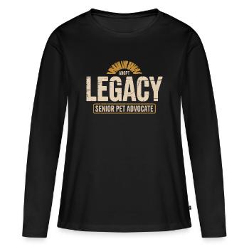 Héritage Défenseur principal des animaux de compagnie - T-shirt manches longues Premium bio Femme - noir - Devant - Julia (174cm)