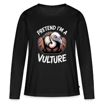 Vulture Sayings Vulture Funny Vulture Gift - Women's Premium Organic Long Sleeve Shirt - black - Front - Julia (174cm)