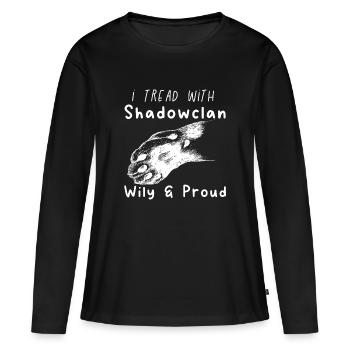 ShawdowClan Guerriers de la fierté amoureux des chats - T-shirt manches longues Premium bio Femme - noir - Devant - Julia (174cm)