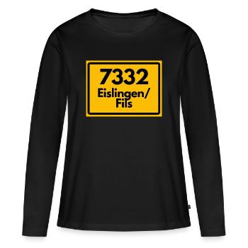 ANCIEN CODE POSTAL 7332 ZIP 73054 EISLINGEN FILS - T-shirt manches longues Premium bio Femme - noir - Devant - Julia (174cm)