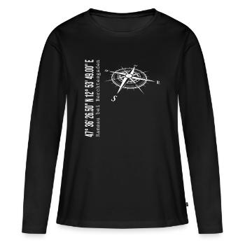 Ramsau près de Berchtesgaden - T-shirt manches longues Premium bio Femme - noir - Devant - Julia (174cm)