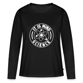 Enseignant de maternelle Sciences de l’esprit Enseignant en garderie - T-shirt manches longues Premium bio Femme - noir - Devant - Julia (174cm)