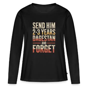 MMA, lutte, arts martiaux mixtes, l’envoient au Daghestan - T-shirt manches longues Premium bio Femme - noir - Devant - Julia (174cm)