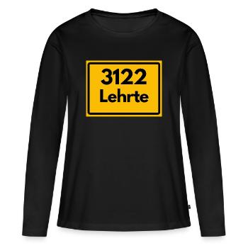 ANCIEN CODE POSTAL 3122 ZIP 31275 LEHRTE NIEDERSACH - T-shirt manches longues Premium bio Femme - noir - Devant - Julia (174cm)