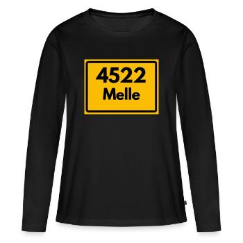 ANCIEN CODE POSTAL 4522 ZIP 49324 MELLE NIEDERSACHS - T-shirt manches longues Premium bio Femme - noir - Devant - Julia (174cm)