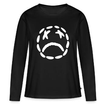 sadey_white - T-shirt manches longues Premium bio Femme - noir - Devant - Julia (174cm)
