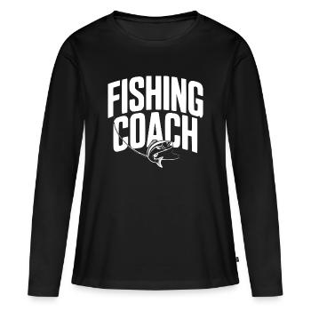 Voiture de pêche - T-shirt manches longues Premium bio Femme - noir - Devant - Julia (174cm)