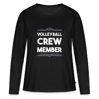 Équipe de volley-ball - T-shirt manches longues Premium bio Femme - noir - Devant - Julia (174cm)