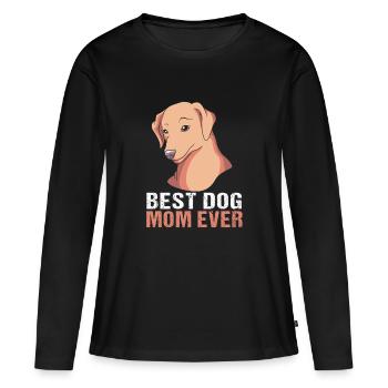 Retriever de la baie de Chesapeake - T-shirt manches longues Premium bio Femme - noir - Devant - Julia (174cm)