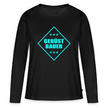 GERUeSTBAUER - Frauen Premium Bio Langarmshirt - Schwarz - Vorne - Julia (174cm)