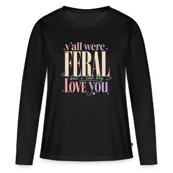 Lehrerin Spruch Humor Schule Geschenkidee - Frauen Premium Bio Langarmshirt - Schwarz - Vorne - Julia (174cm)