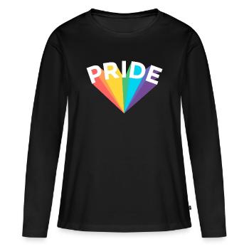 Pride Colorful - Women's Premium Organic Long Sleeve Shirt - black - Front - Julia (174cm)