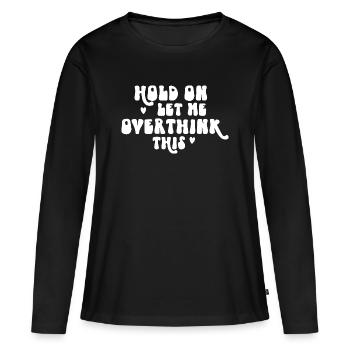 hors du pouvoir - T-shirt manches longues Premium bio Femme - noir - Devant - Julia (174cm)