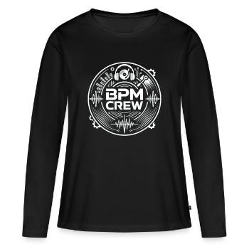 Équipe BPM Soundwave - T-shirt manches longues Premium bio Femme - noir - Devant - Julia (174cm)