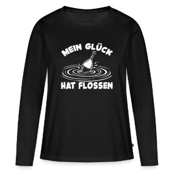 Angel Glück - Frauen Premium Bio Langarmshirt - Schwarz - Vorne - Julia (174cm)