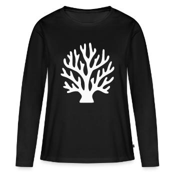 Coral Holiday Diving Diver Gift - Women's Premium Organic Long Sleeve Shirt - black - Front - Julia (174cm)