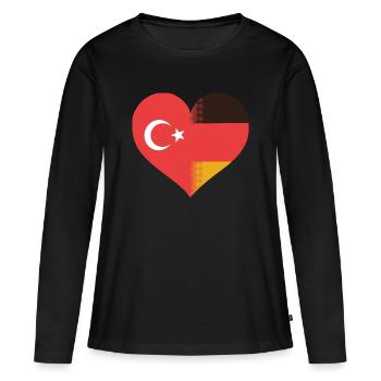 German Turkey - Women's Premium Organic Long Sleeve Shirt - black - Front - Julia (174cm)