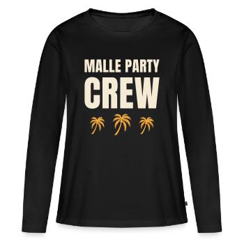 Équipe de la Malle Party Holiday à Majorque Enterrement de vie de garçon Été - T-shirt manches longues Premium bio Femme - noir - Devant - Julia (174cm)