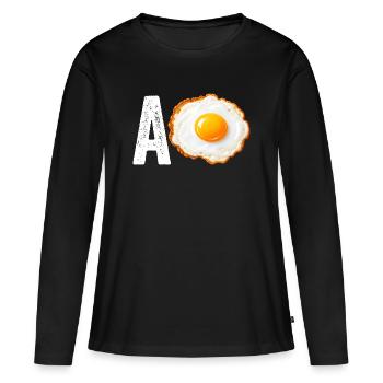 Un Huevo. Drôle de Mexican Hispanic Sla - T-shirt manches longues Premium bio Femme - noir - Devant - Julia (174cm)