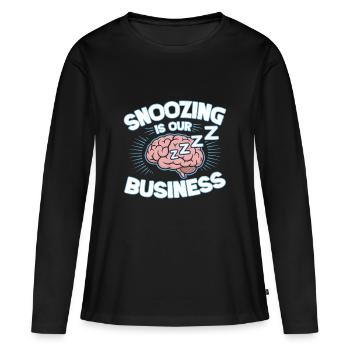 Anesthésiste Anesthésie Professionnelle en sieste - T-shirt manches longues Premium bio Femme - noir - Devant - Julia (174cm)