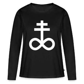 Leviathan-Kreuz - Frauen Premium Bio Langarmshirt - Schwarz - Vorne - Julia (174cm)