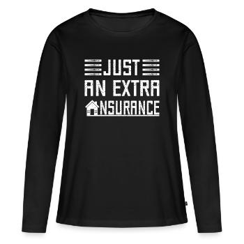 Un costume d’agent d’assurance n’a qu’un supplément de Medicare - T-shirt manches longues Premium bio Femme - noir - Devant - Julia (174cm)