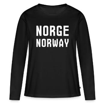 Norvège - Norvège - T-shirt manches longues Premium bio Femme - noir - Devant - Julia (174cm)