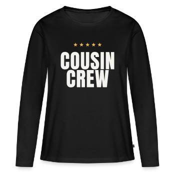 Cousin Crew Cousins Family Matching Reunion - Women's Premium Organic Long Sleeve Shirt - black - Front - Julia (174cm)