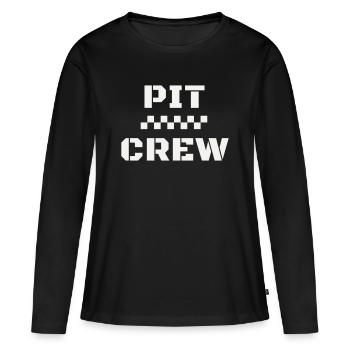 Équipe de course de Pit Crew Motorsport Course aux stands - T-shirt manches longues Premium bio Femme - noir - Devant - Julia (174cm)