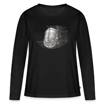Sketchy wire rope lantern - Women's Premium Organic Long Sleeve Shirt - black - Front - Julia (174cm)