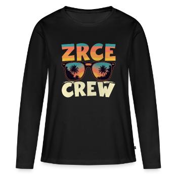 Équipe de la fête Zrce - T-shirt manches longues Premium bio Femme - noir - Devant - Julia (174cm)