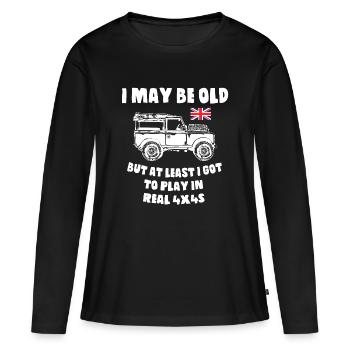 I_Got_to_Play_4x4 - Women's Premium Organic Long Sleeve Shirt - black - Front - Julia (174cm)