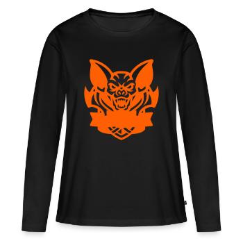 Fledermaus E-Sport Logo - Women's Premium Organic Long Sleeve Shirt - black - Front - Julia (174cm)