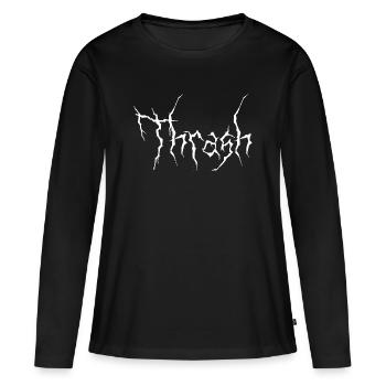 Logo du Thrash Metal - T-shirt manches longues Premium bio Femme - noir - Devant - Julia (174cm)