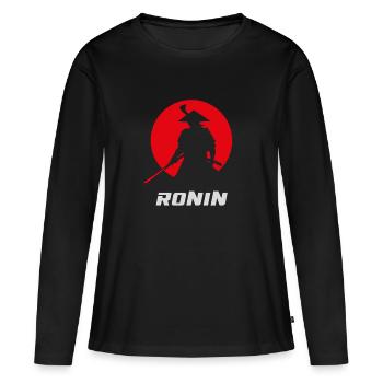 Ronin Samurai Japanese Warrior - Women's Premium Organic Long Sleeve Shirt - black - Front - Julia (174cm)