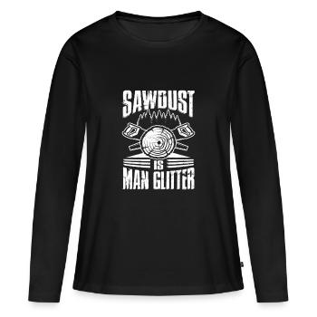 Carpenter Dad Uncle Timber Woodworker Wood - Women's Premium Organic Long Sleeve Shirt - black - Front - Julia (174cm)