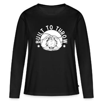 Pottery Artists Built To Throw Pottery - Women's Premium Organic Long Sleeve Shirt - black - Front - Julia (174cm)