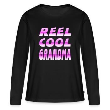 granny - Women's Premium Organic Long Sleeve Shirt - black - Front - Julia (174cm)
