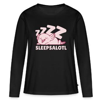 Sleepsalotl - Women's Premium Organic Long Sleeve Shirt - black - Front - Julia (174cm)